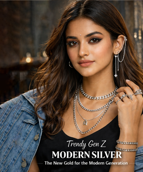 Trendy Silver Jewellery