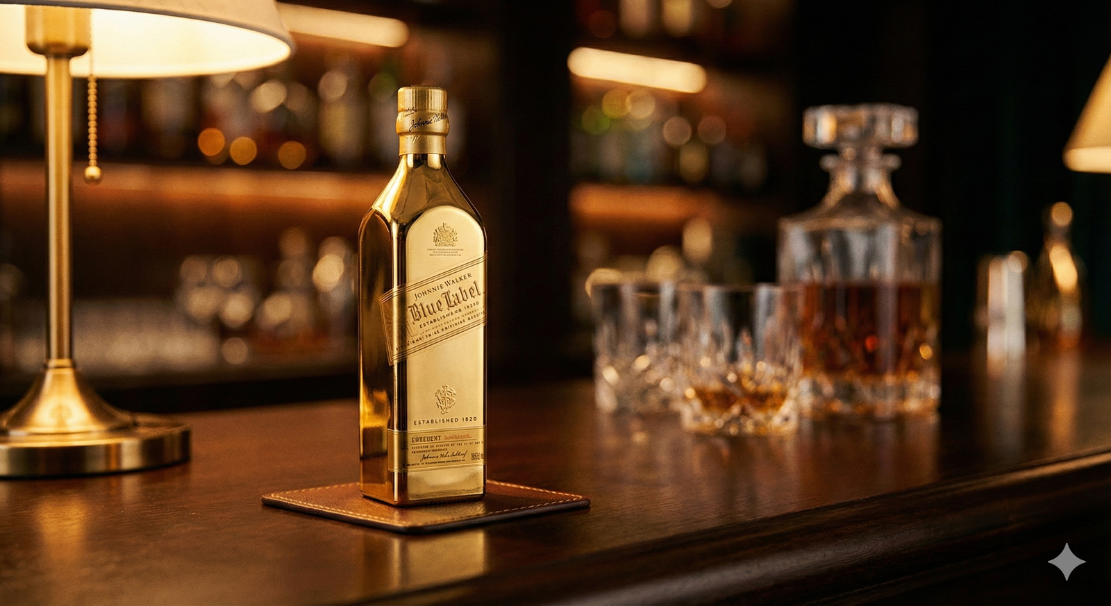 Blue Label Miniature Decorative pcs- Golden