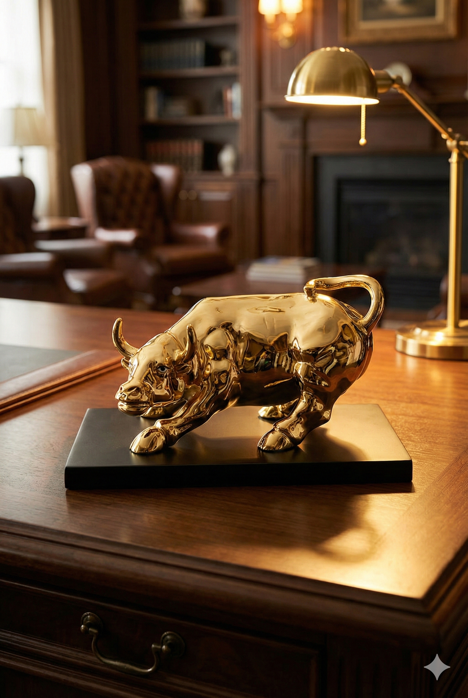 Gold Bull With Base